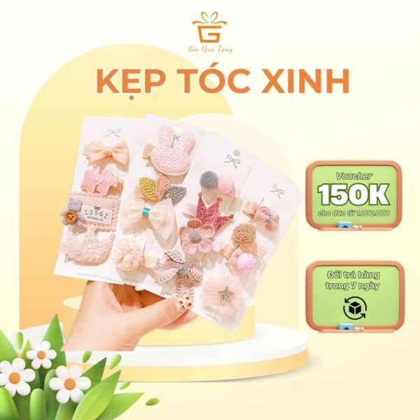 kẹp tóc xinh sắn